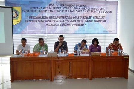 Forum Perangkat Daerah "Rencana Kerja Pemerintahan Daerah (RKPD) Tahun 2019